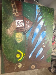 Ayers Ranch Folk Art Painting