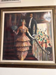 Art Deco Gala Scene Painting