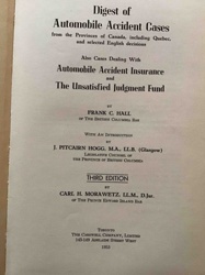 Digest of Automobile Accident Cases, Third Edition