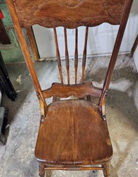 Antique Carved Oak Rocking Chair