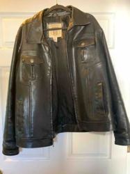 Route 66 Men's Black Faux Leather Jacket
