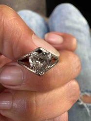 Heart-Shaped Gemstone Ring