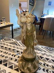 Figural Statue Table Lamp