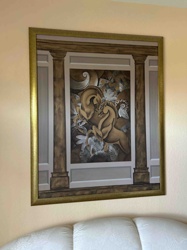 Framed 'Two Horses' Decorative Wall Art