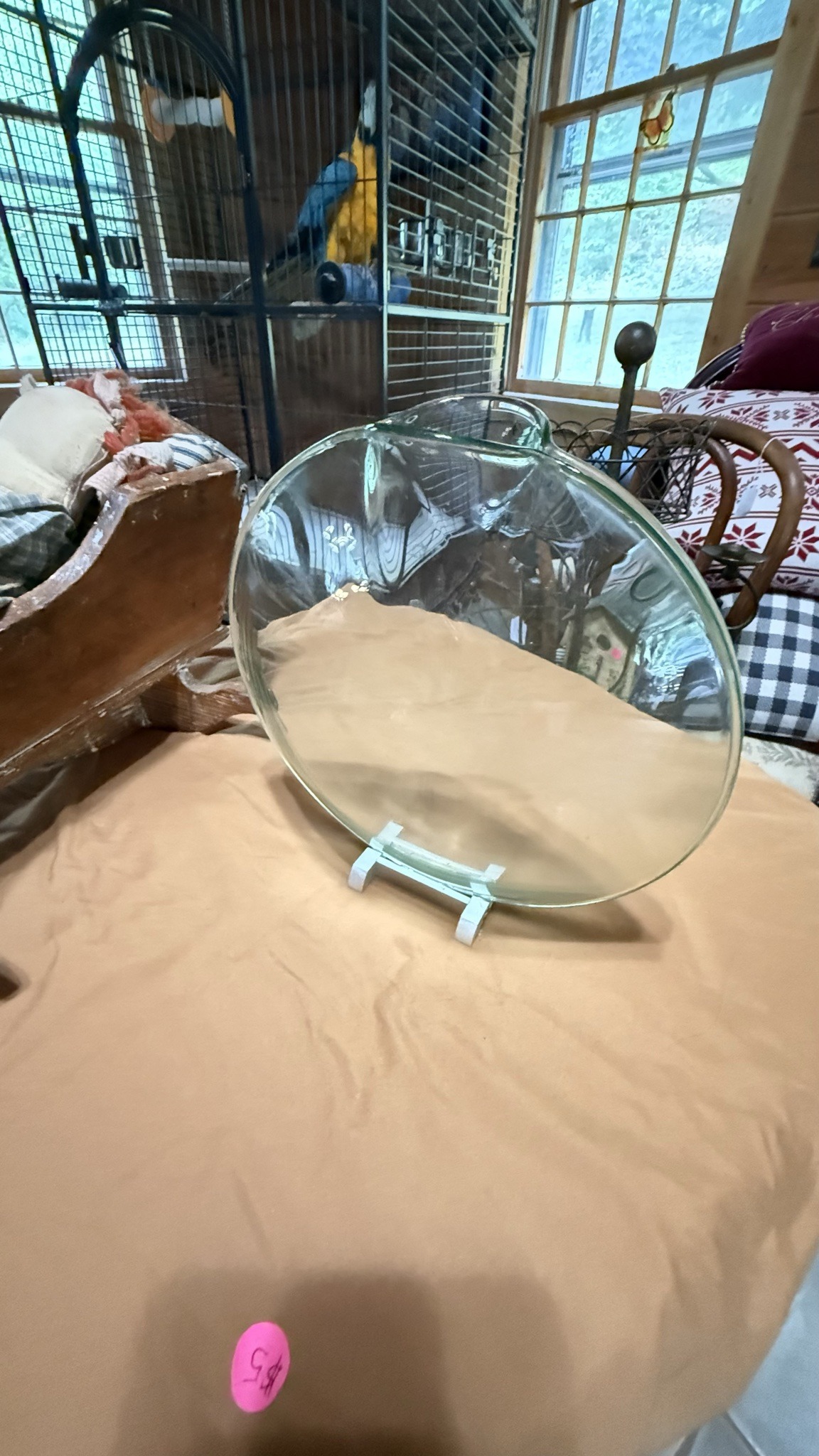 Submitted photo of Round disc glass vase (not authenticated)
