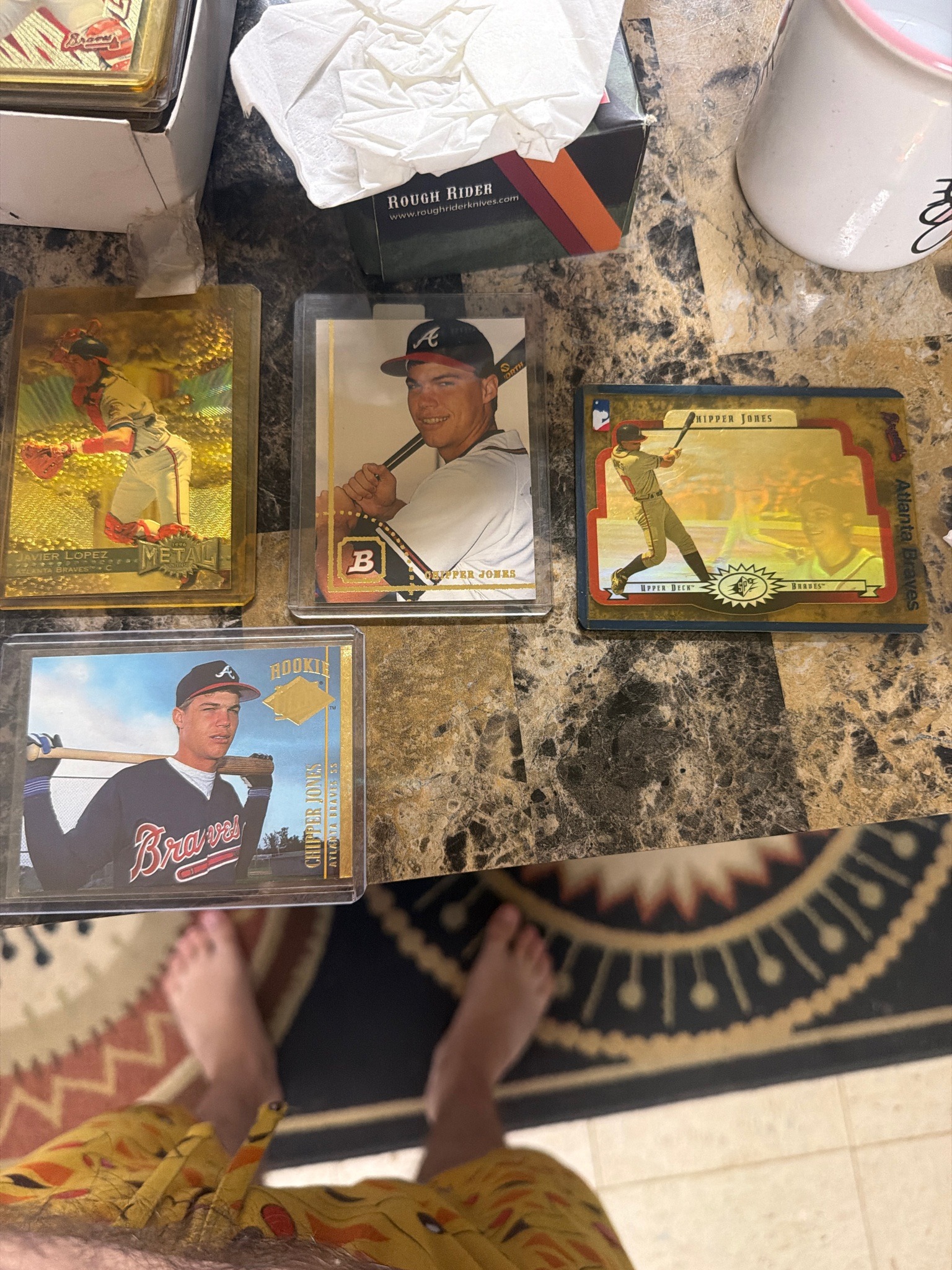 Submitted photo of Assorted Baseball Trading Cards Featuring Chipper Jones and Javier Lopez (not authenticated)