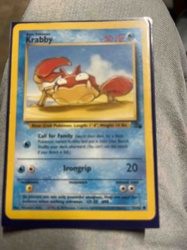 Krabby Pokémon Card (Base Set, 1st Edition)