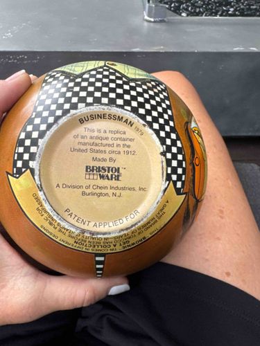 Bristol Ware "Businessman" Replica Tobacco Container (1979)