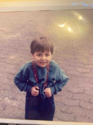 Vintage Color Photograph of a Child