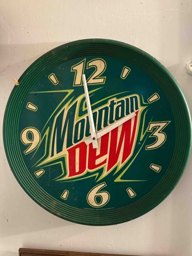 Vintage Mountain Dew Wall Clock