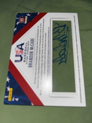 2015 Panini USA Baseball Autographed Card - Brandon McCabe (17U)