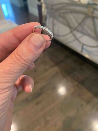 Moissanite Eternity Band Ring