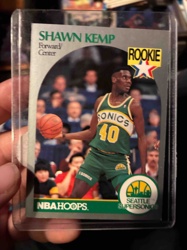 1989-90 NBA Hoops Shawn Kemp Rookie Trading Card