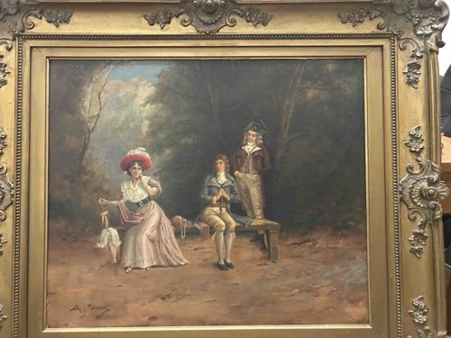 19th Century Genre Painting in the Rococo Revival Style