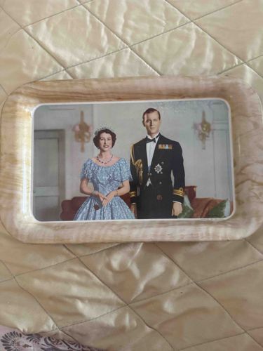 Queen Elizabeth II and Prince Philip Commemorative Serving Tray