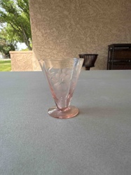 Pink Depression Glass Footed Dessert/Sherbet Dish
