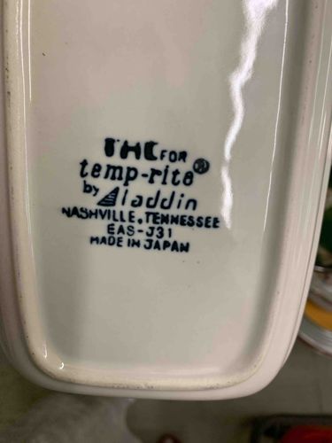 temp-rite by Aladdin Ceramic Dish (Made in Japan)