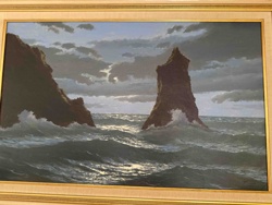 Seascape with Cliffs and Rock Formations