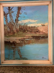 Landscape Oil Painting by D. Cranna