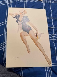 Pin-up Girl Print by Wright (Sailor Theme)