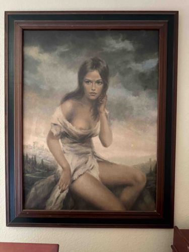 Framed Print of 'Solitude' (Nude Woman)