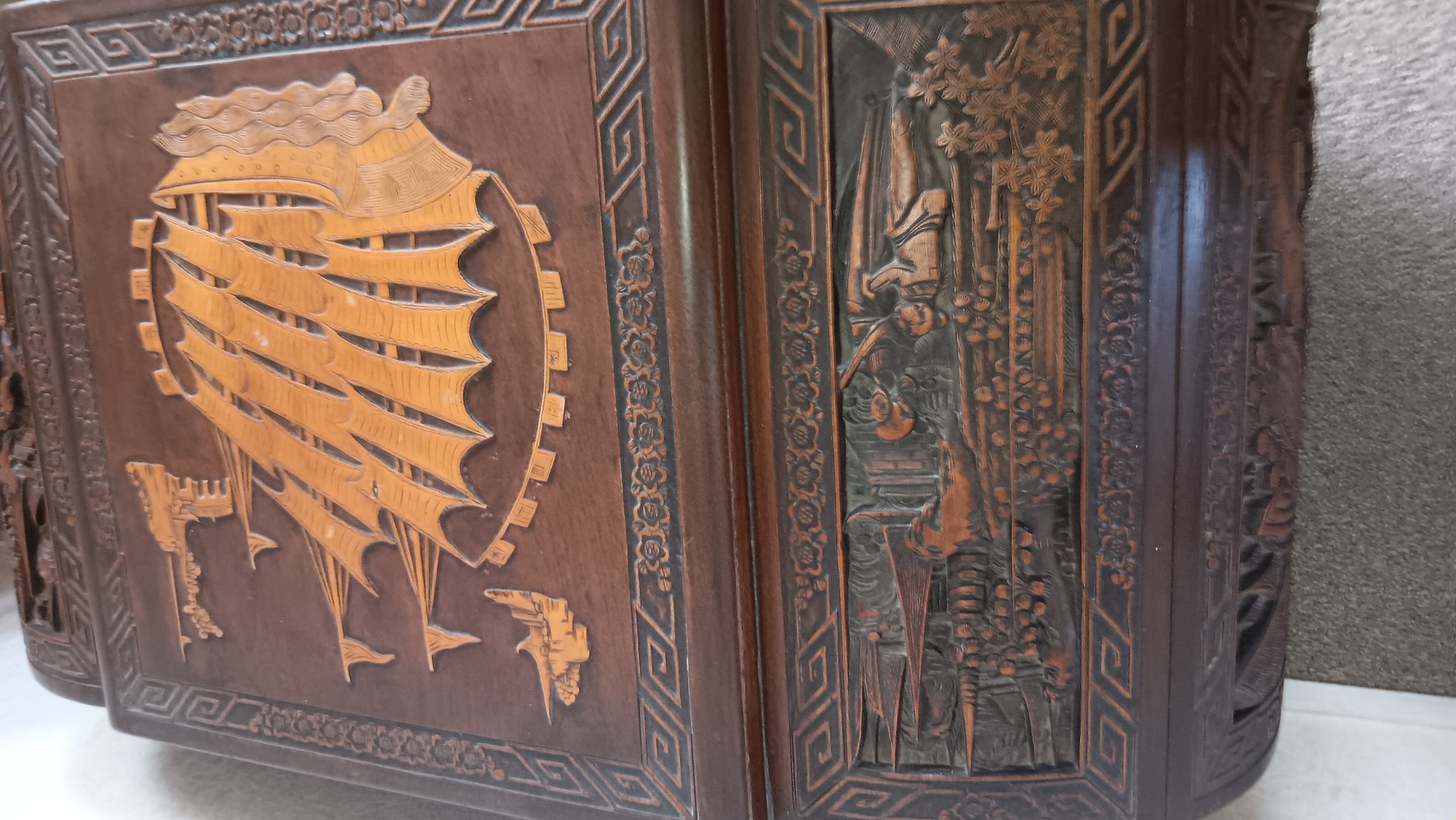 Submitted photo of Carved wooden chest