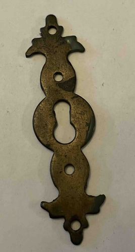Decorative Brass Keyhole Escutcheon