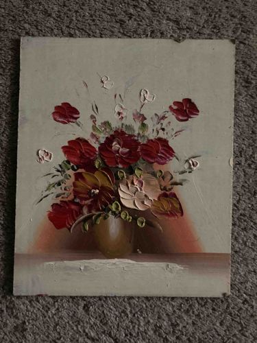Impasto Floral Still Life Oil Painting
