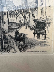 Chartres: La Rue du Bourg Print