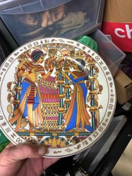 Ancient Egyptian Themed Decorative Plate