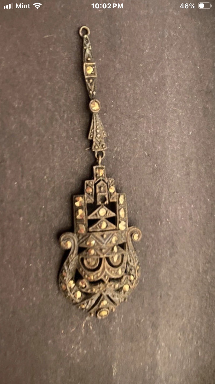 Submitted photo of Art Deco Marcasite Pendant