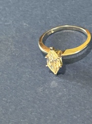 10k Yellow Gold Marquise Diamond Ring