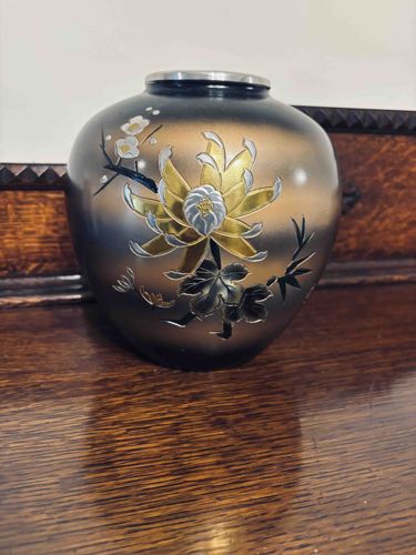 Japanese Ginbari Cloisonné Ginger Jar
