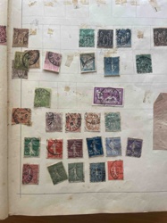 Vintage French Postage Stamp Collection in Album