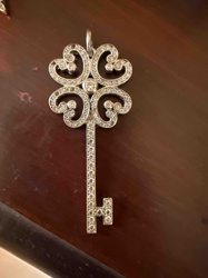 Tiffany & Co. Four-Leaf Clover Key Pendant with Diamond Accents