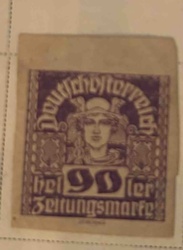 Austria Deutschösterreich 90 Hell Zeitungsmake Newspaper Stamp