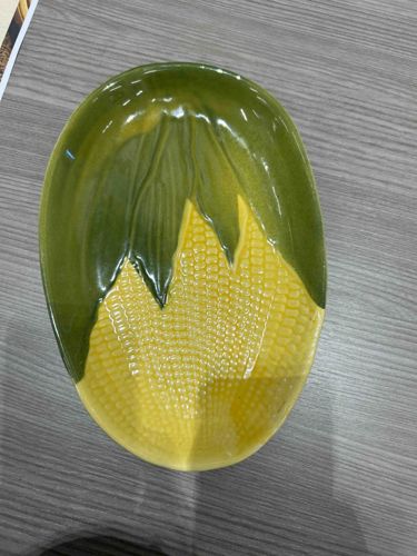 Majolica Style Corn Serving Platter