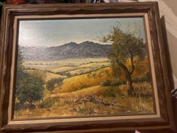Larsen/Larson Mountain Landscape Oil Painting