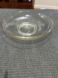 Clear Glass Chip and Dip Bowl