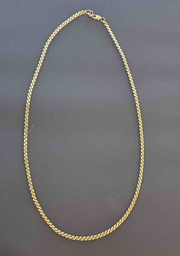 14k Yellow Gold Serpentine Chain Necklace