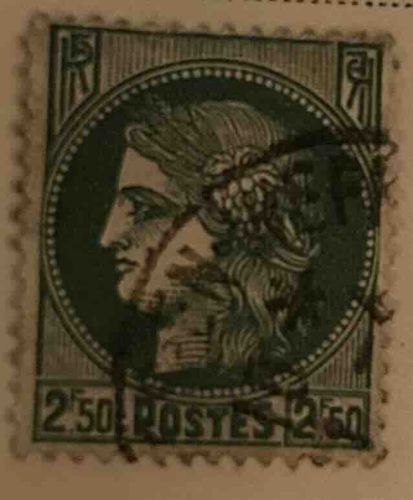 French Sower Stamp, 2.50 Postes