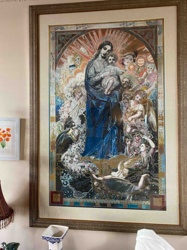 Religious Themed Mixed Media Art Piece