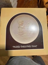 Precious Moments "Merry Christmas Deer" Collector's Plate (1988)