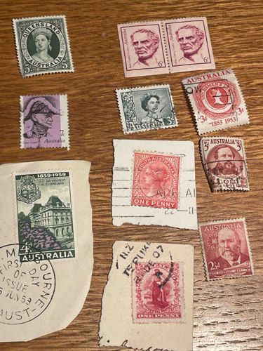 Collection of Australian and New Zealand Postage Stamps