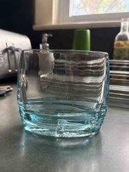 Aqua-Tinted Glass Tumbler