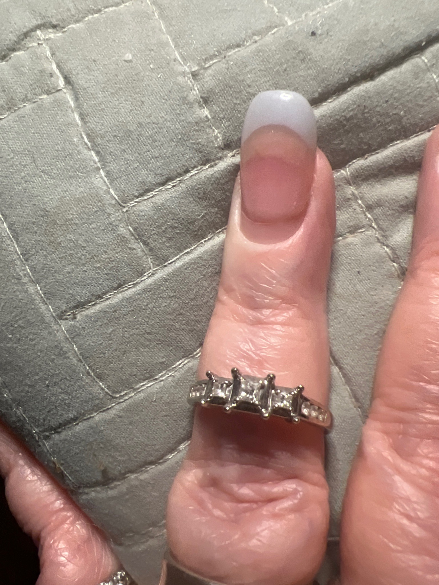 Submitted photo of Multi-stone diamond engagement ring (unauthenticated)