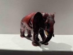 Red-Brown Elephant Figurine