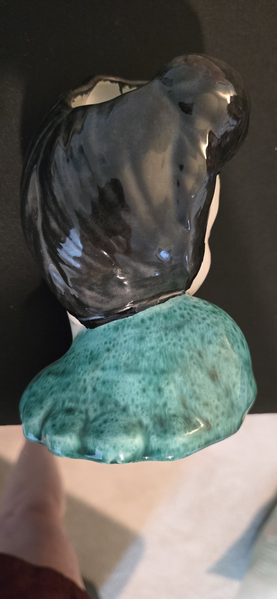 Submitted photo of Glazed ceramic figural vase