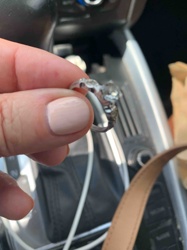 Silver-Toned Cluster Stone Ring