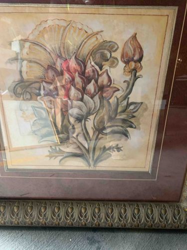 Framed Botanical Watercolor Print